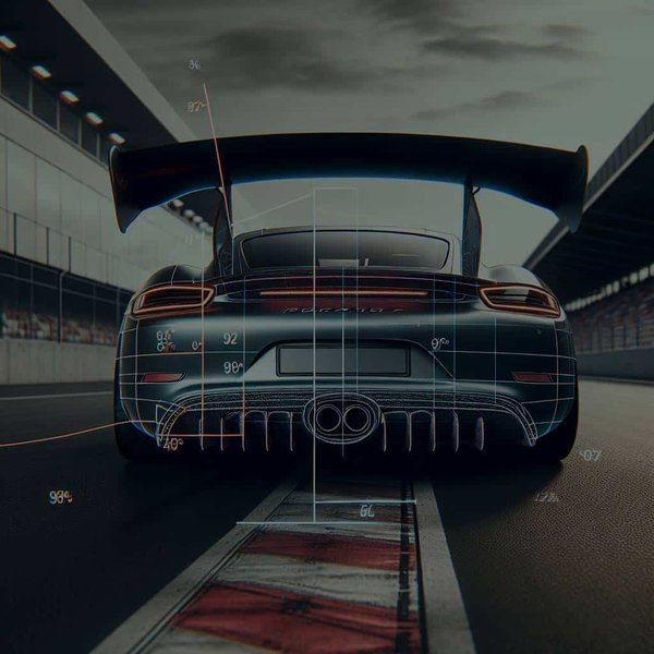 What's the Optimal Angle for a Rear Wing on a Porsche 718 Cayman for Circuit Racing?