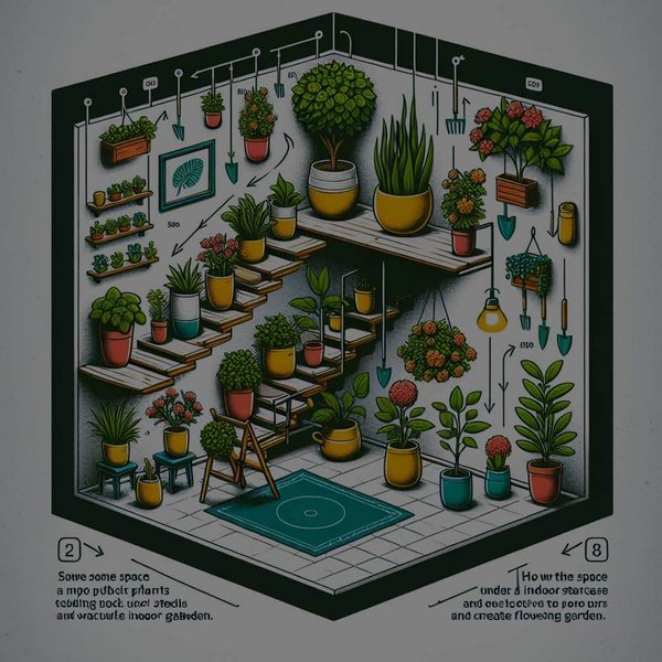 How to Create an Indoor Garden Under Stairs for Maximum Space Utilization?