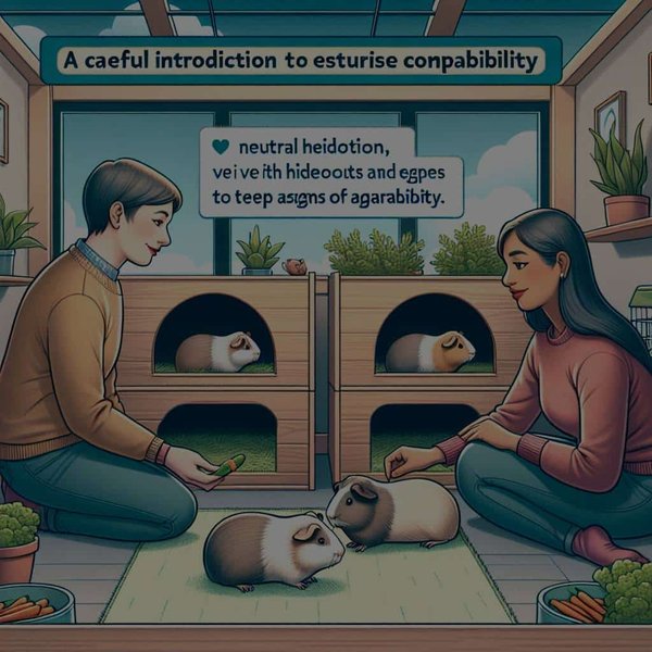 What's the Best Method for Introducing Two Guinea Pigs to Ensure Compatibility?