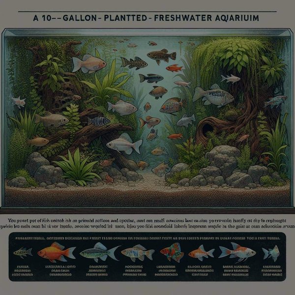 What Are the Best Fish Species for a 10-Gallon Planted Freshwater Aquarium?